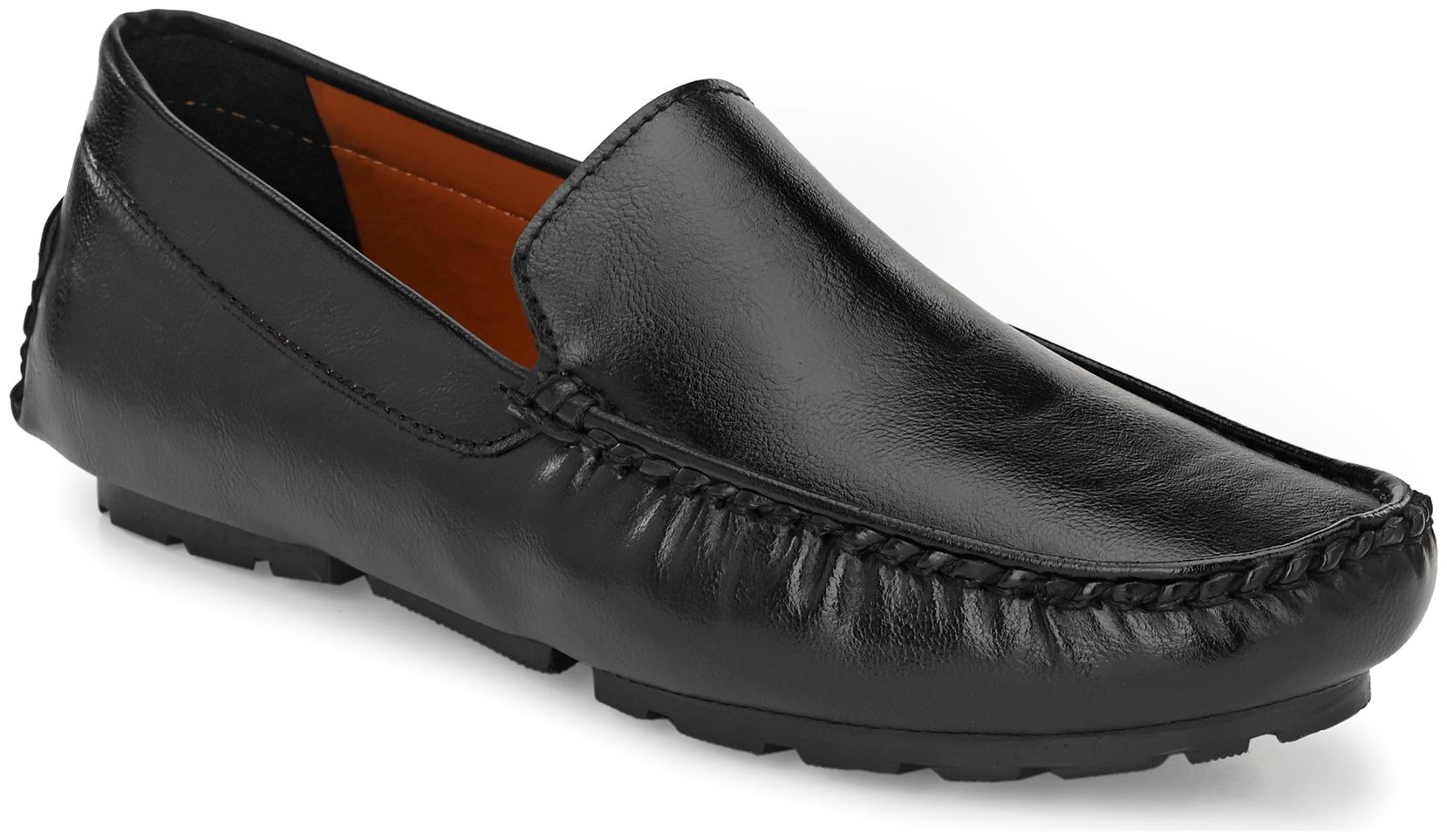 

Levanse Men Black Loafers - CASUAL FELXIBLE DRIVING SHOES - NAZ01A