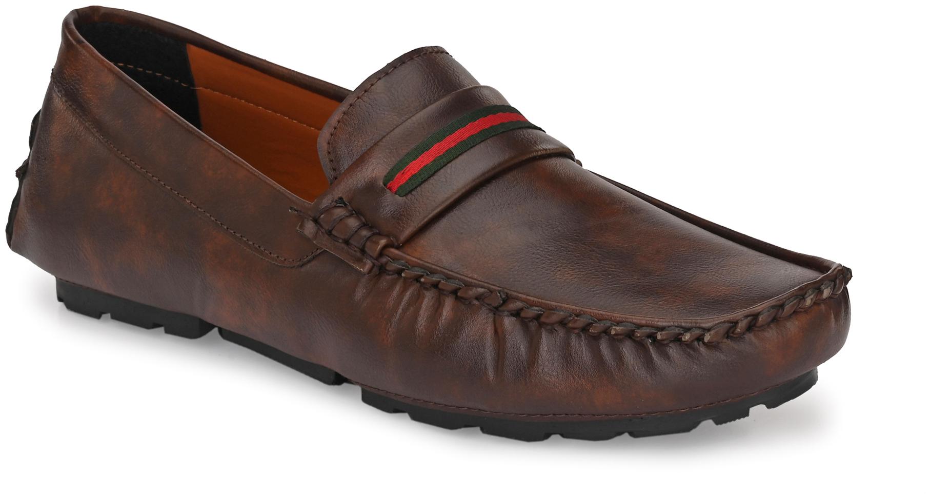 

Levanse Men Brown Loafers - CASUAL FELXIBLE DRIVING SHOES - NAZ08A