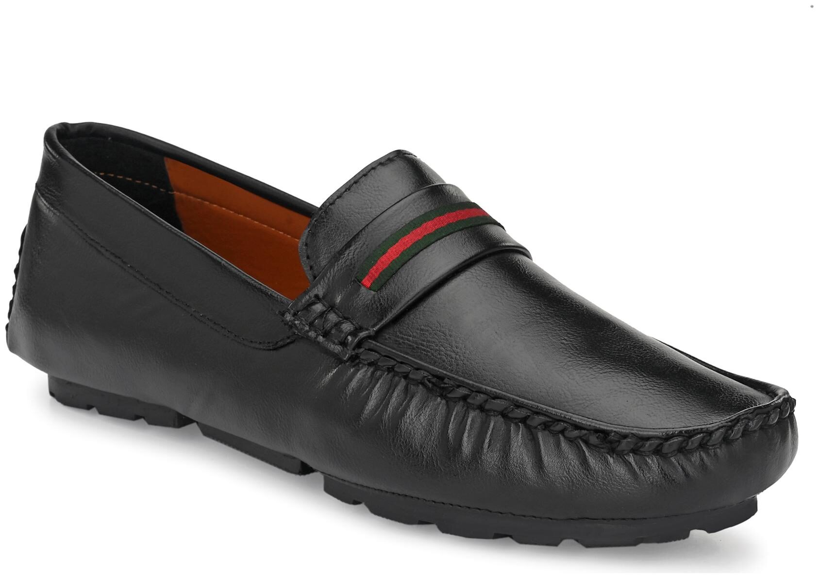 

Levanse Men Black Loafers - CASUAL FELXIBLE DRIVING SHOES - NAZ07A