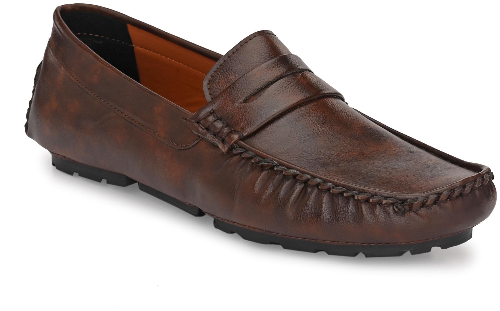 

Levanse Men Brown Loafers - CASUAL FELXIBLE DRIVING SHOES - NAZ05A