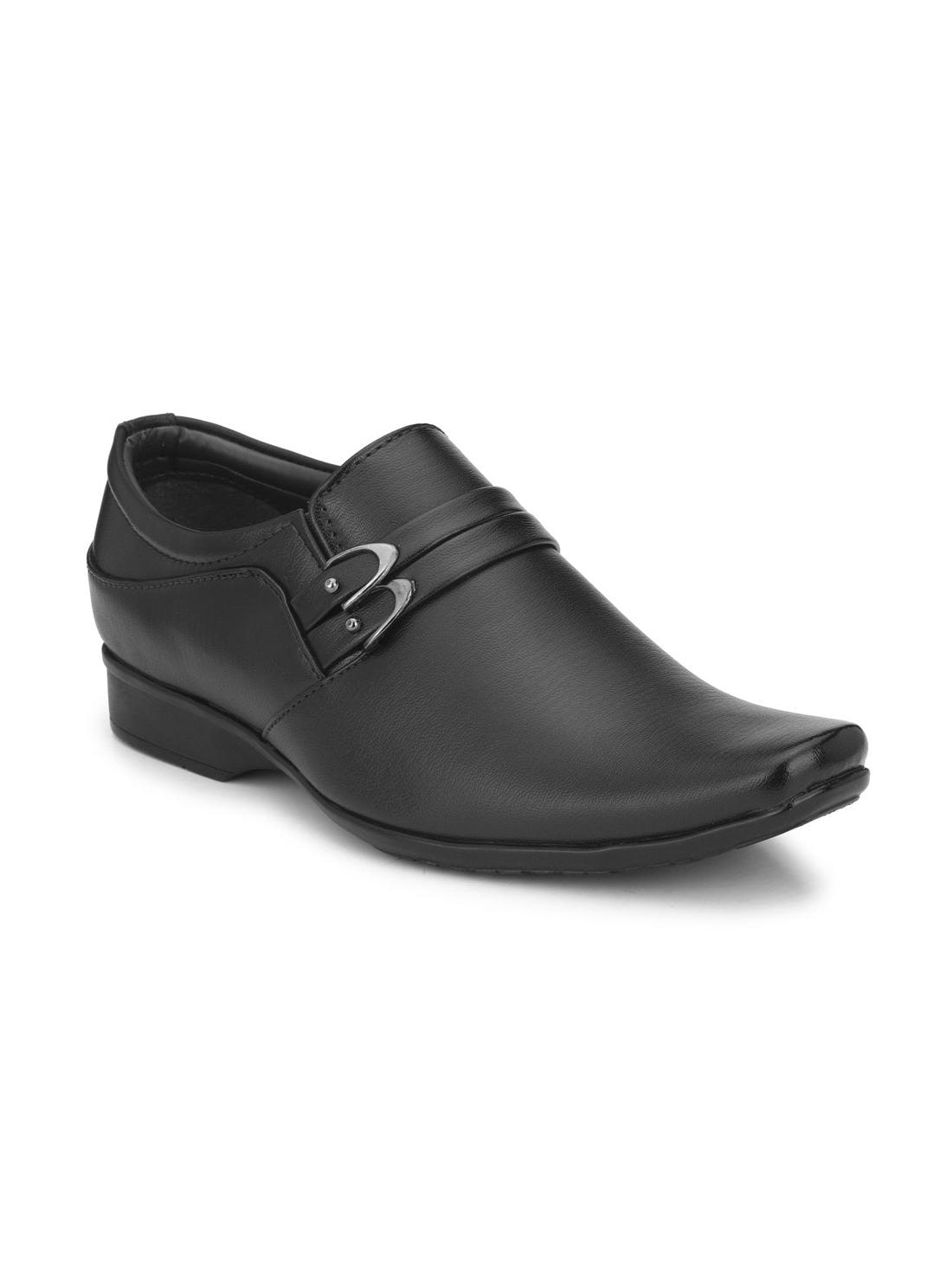 

Levanse Men Black Slip-On Formal Shoes - ALV5007A