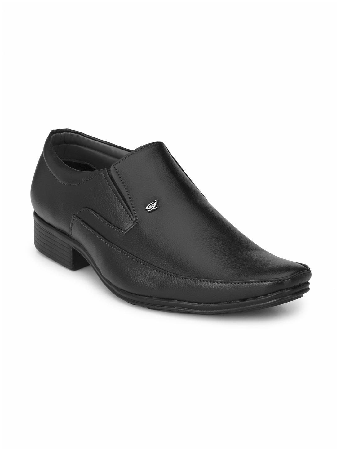 

Levanse Men Black Slip-On Formal Shoes - AMHS01A