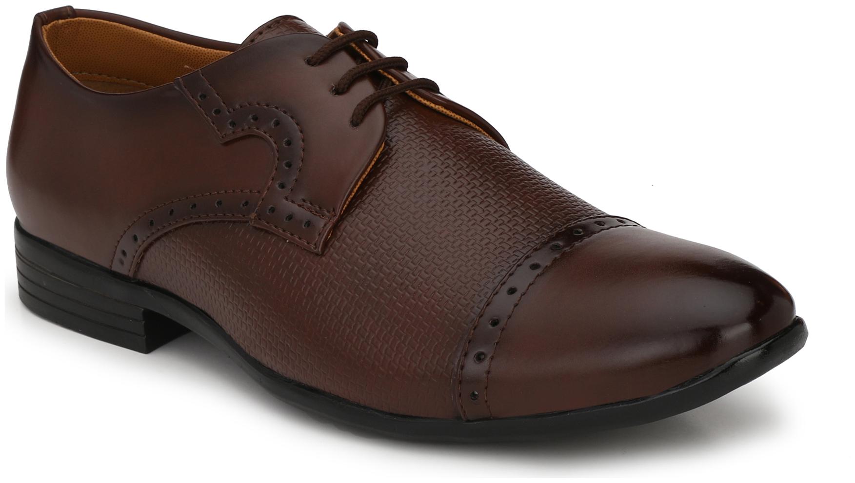 

Levanse Men Brown Derby Formal Shoes - ASHN027A