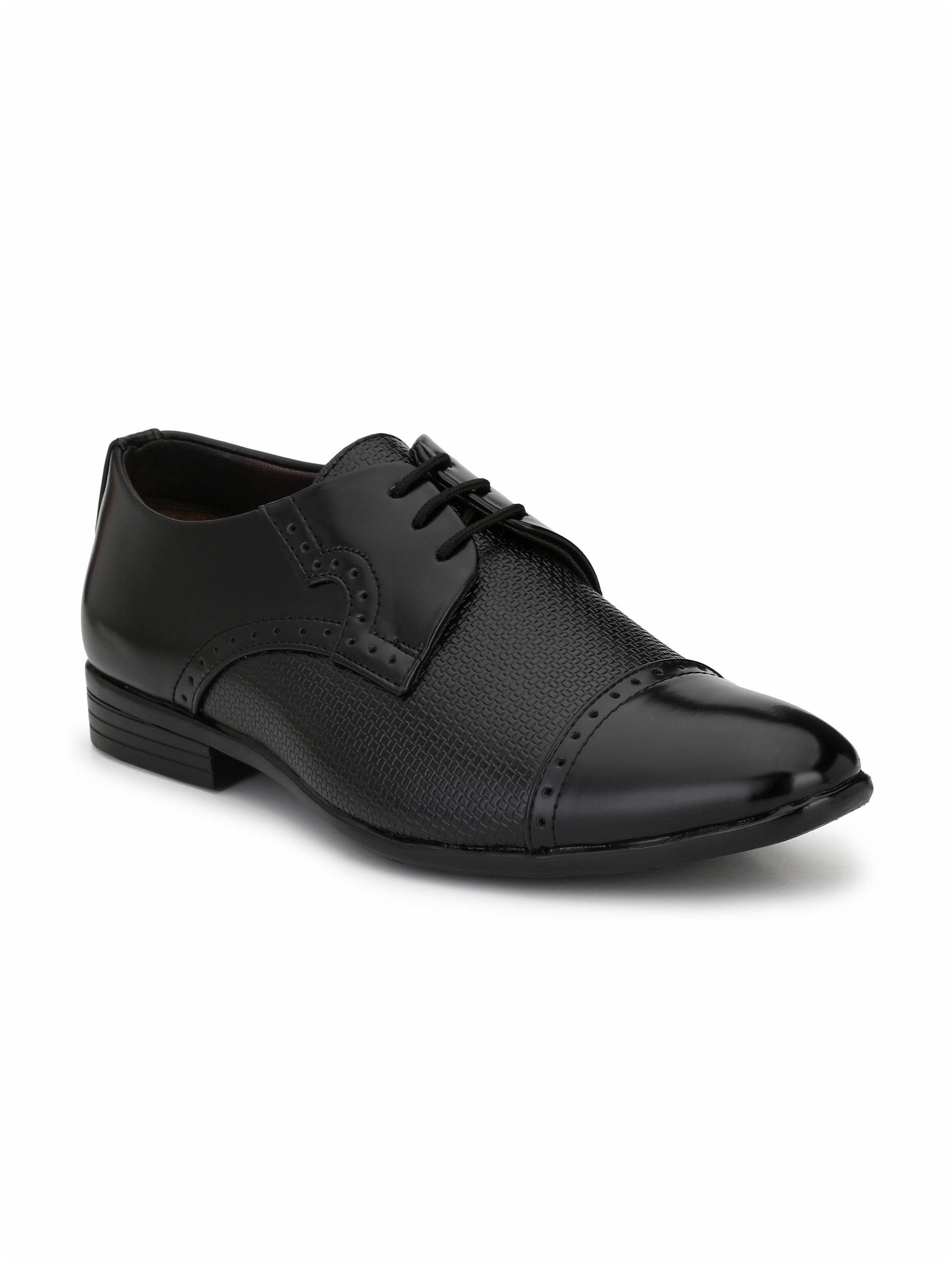 

Levanse Men Black Derby Formal Shoes - ASHN07A