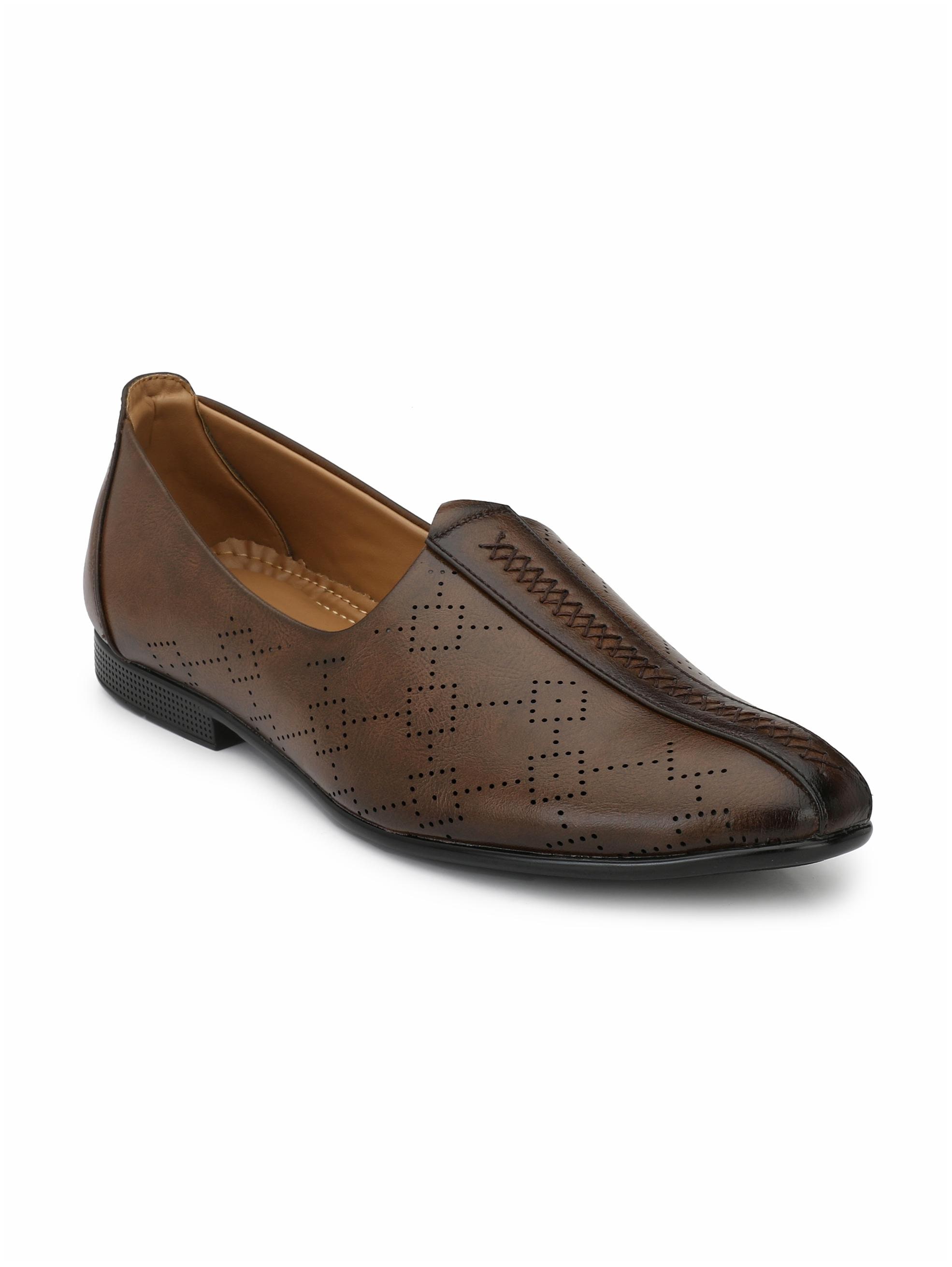 

Levanse Men Brown Slip-On Formal Shoes - VK013A