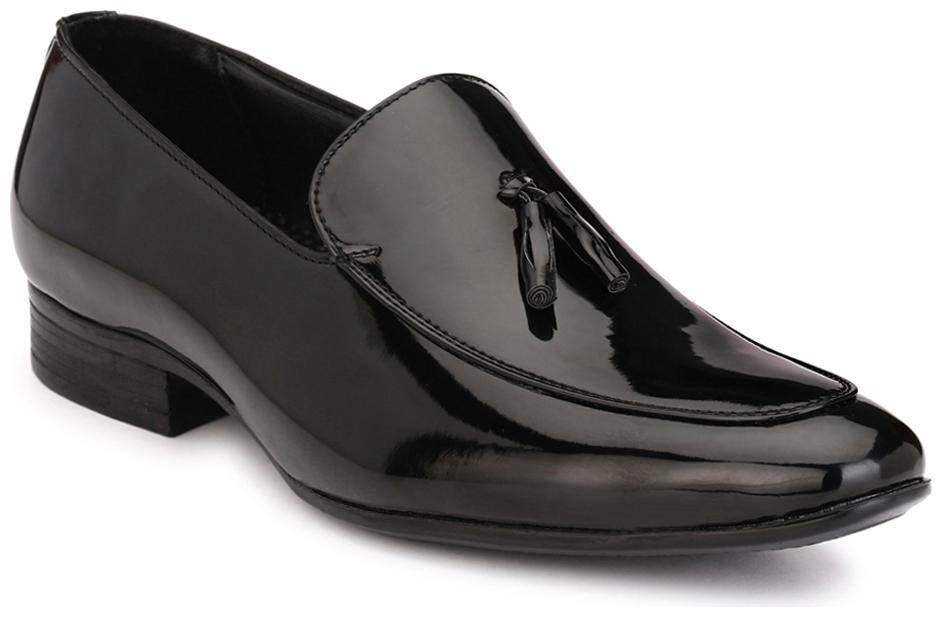 

Levanse Men Black Slip-On Formal Shoes - ALSL08A