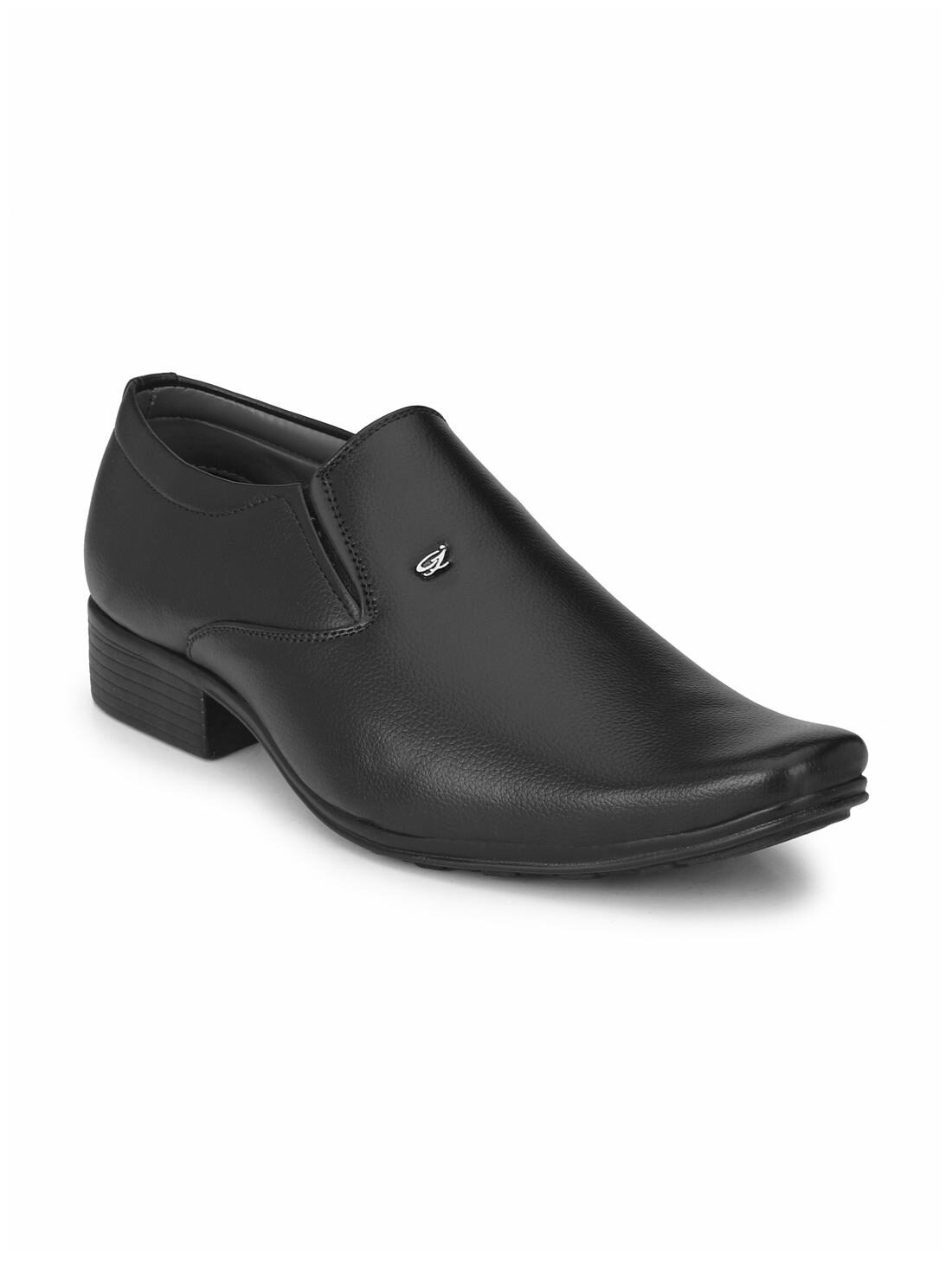 

Levanse Men Black Slip-On Formal Shoes - AMHS04A