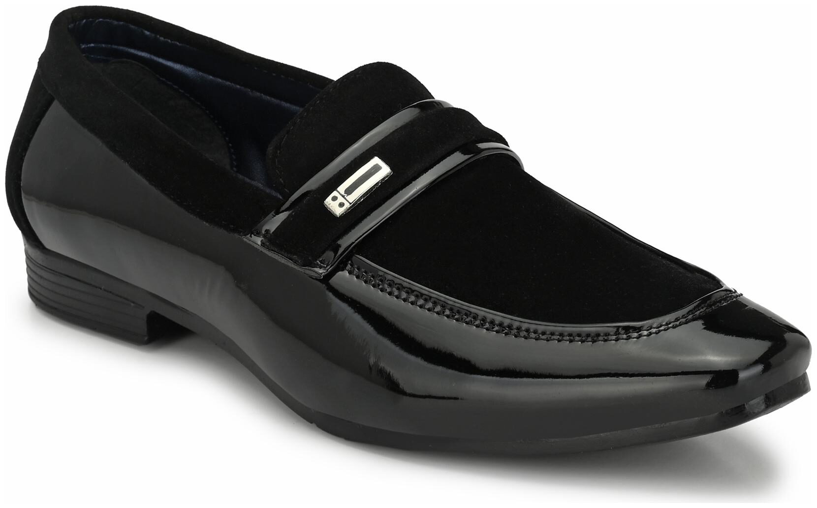 

Levanse Men Black Slip-On Formal Shoes - ANVN040A