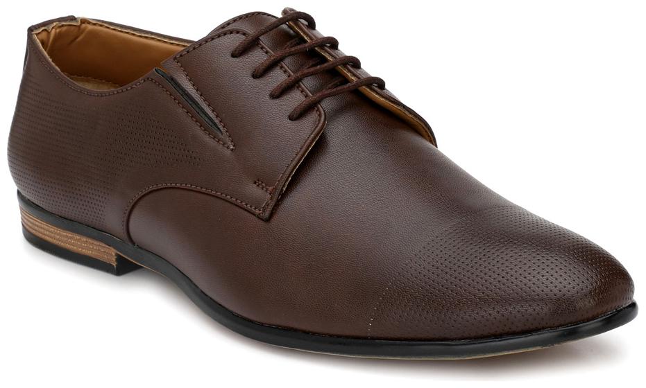 

Levanse Men Tan Derby Formal Shoes - FORMAL OFFICE DERBIES - VK03A