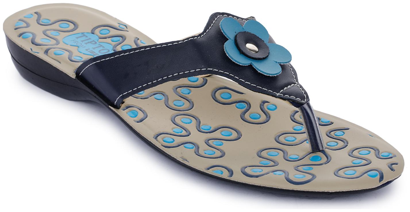 

Liberty Women Navy Blue T-Strap Flats