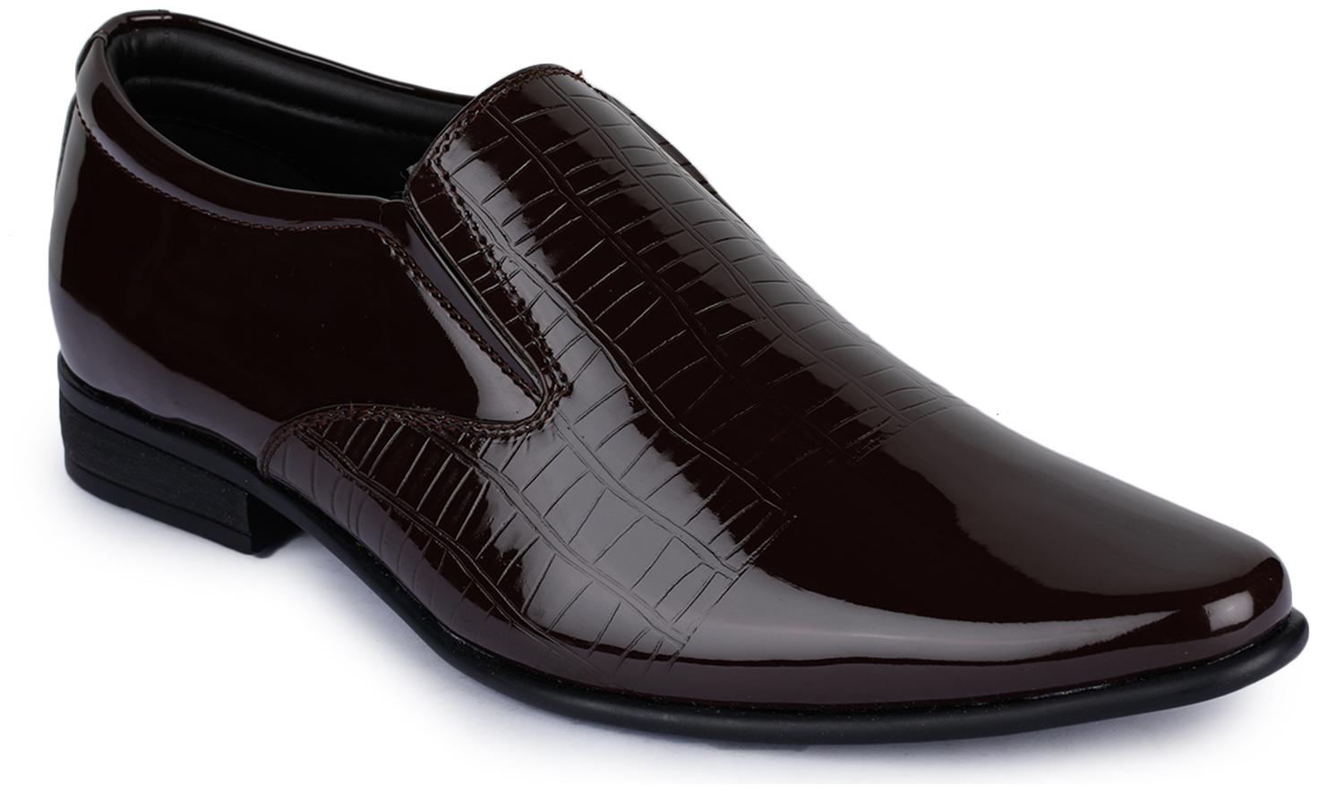 

Liberty Men Brown Slip-On Formal Shoes - JAPE-12 BROWN