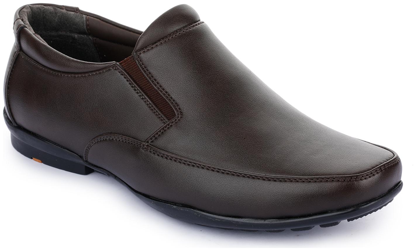 

Liberty Men Brown Slip-On Formal Shoes - AGKE-989 BROWN