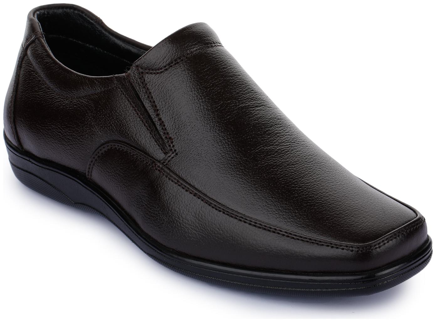 

Liberty Men Brown Slip-On Formal Shoes - HLXE-8 BROWN