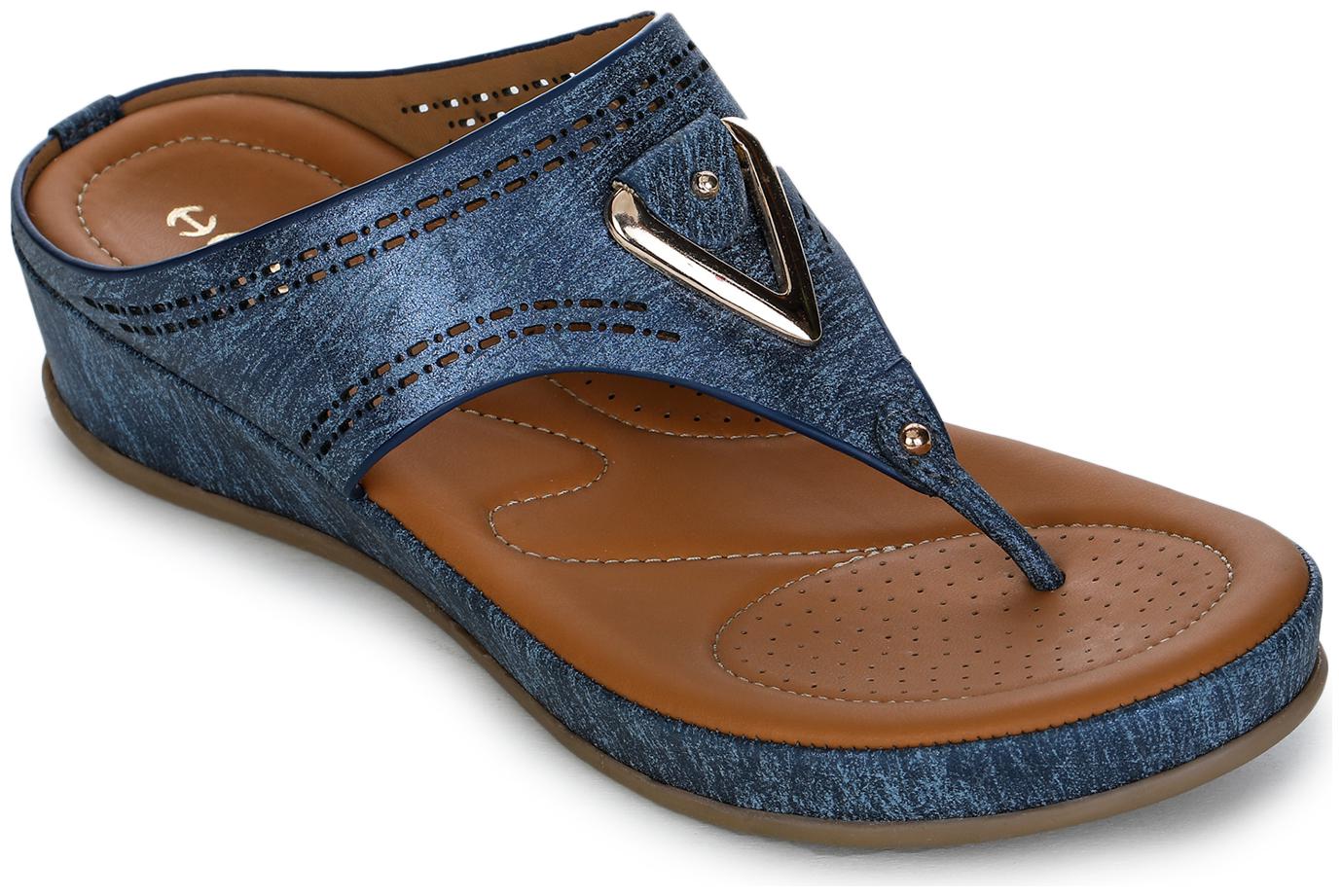 

Liberty (Healers) HM4-23 BLUE Flats Sandals For Women