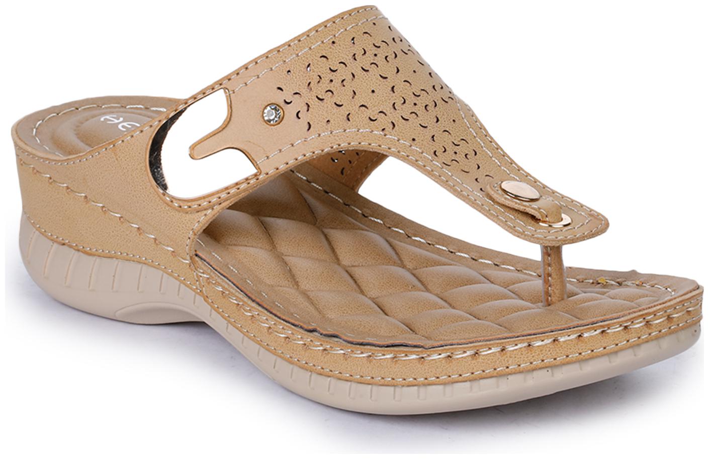 

Liberty Women Beige T-Strap Flats