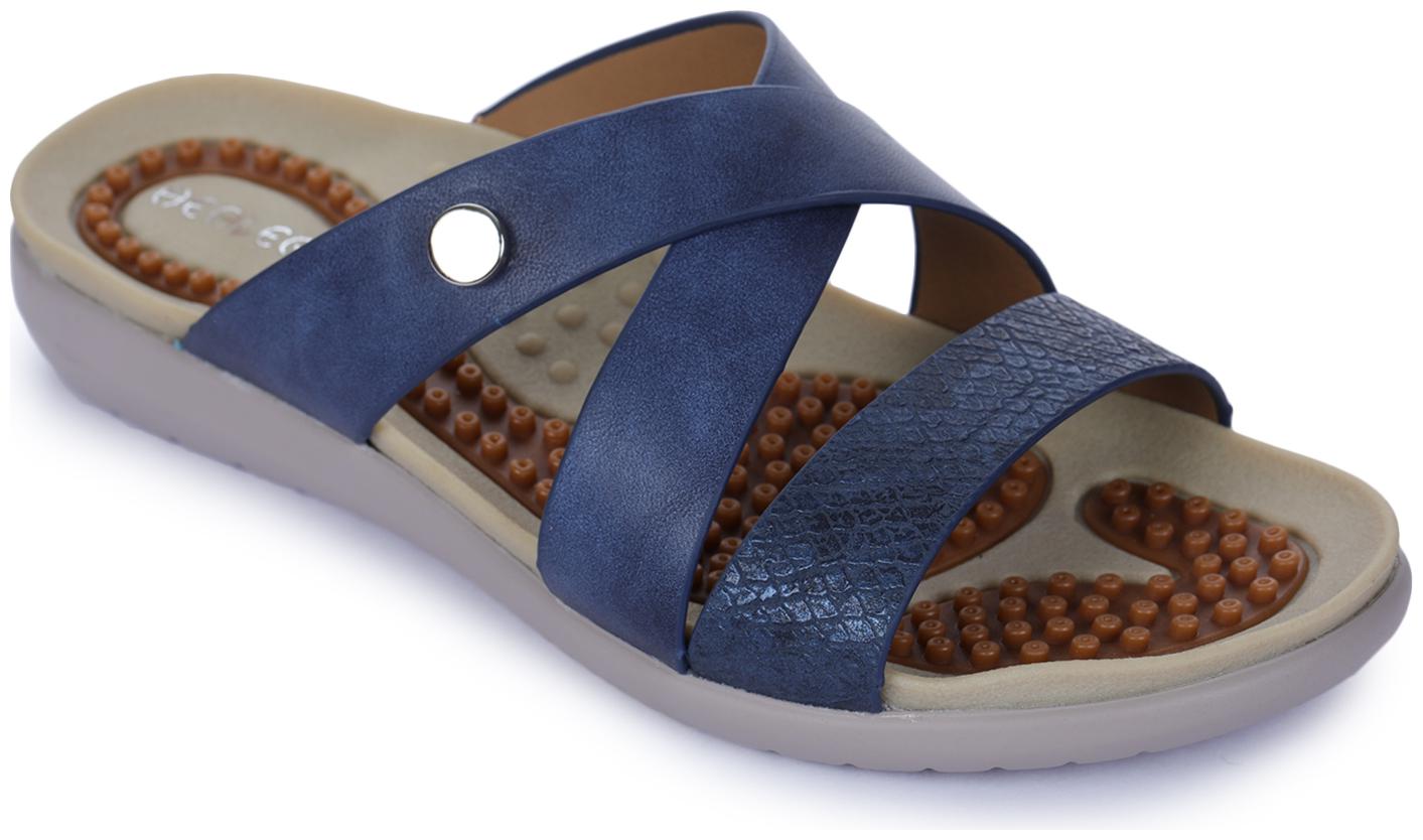 

Liberty Healers Women Blue Slippers