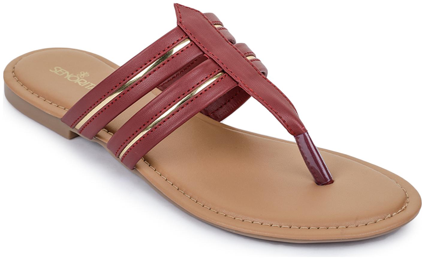 

Liberty ( Senorita ) CHE-18E RED Casual Flip Flop for Women