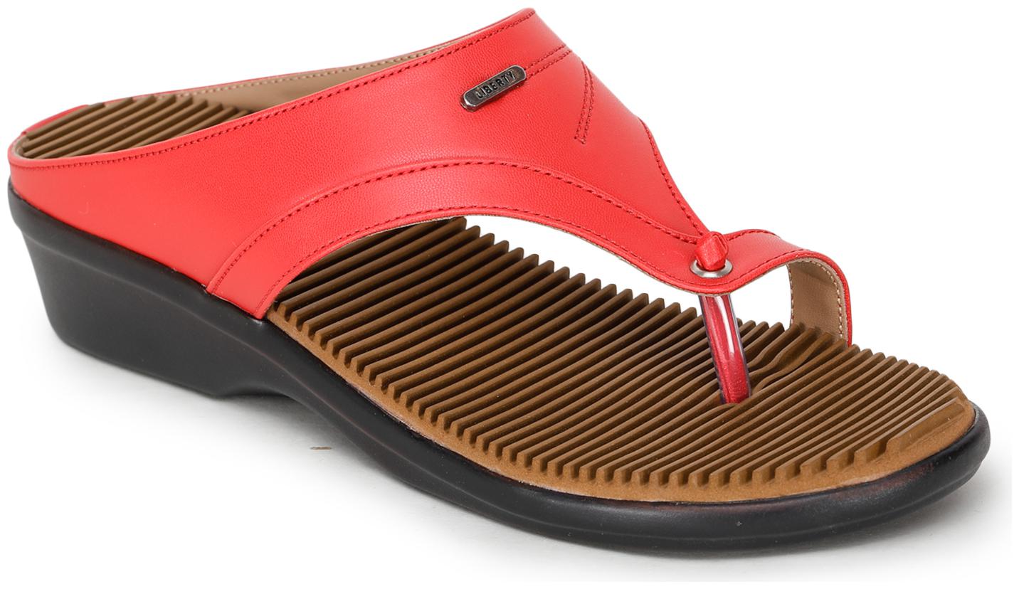 

Liberty Women Red T-Strap Flats