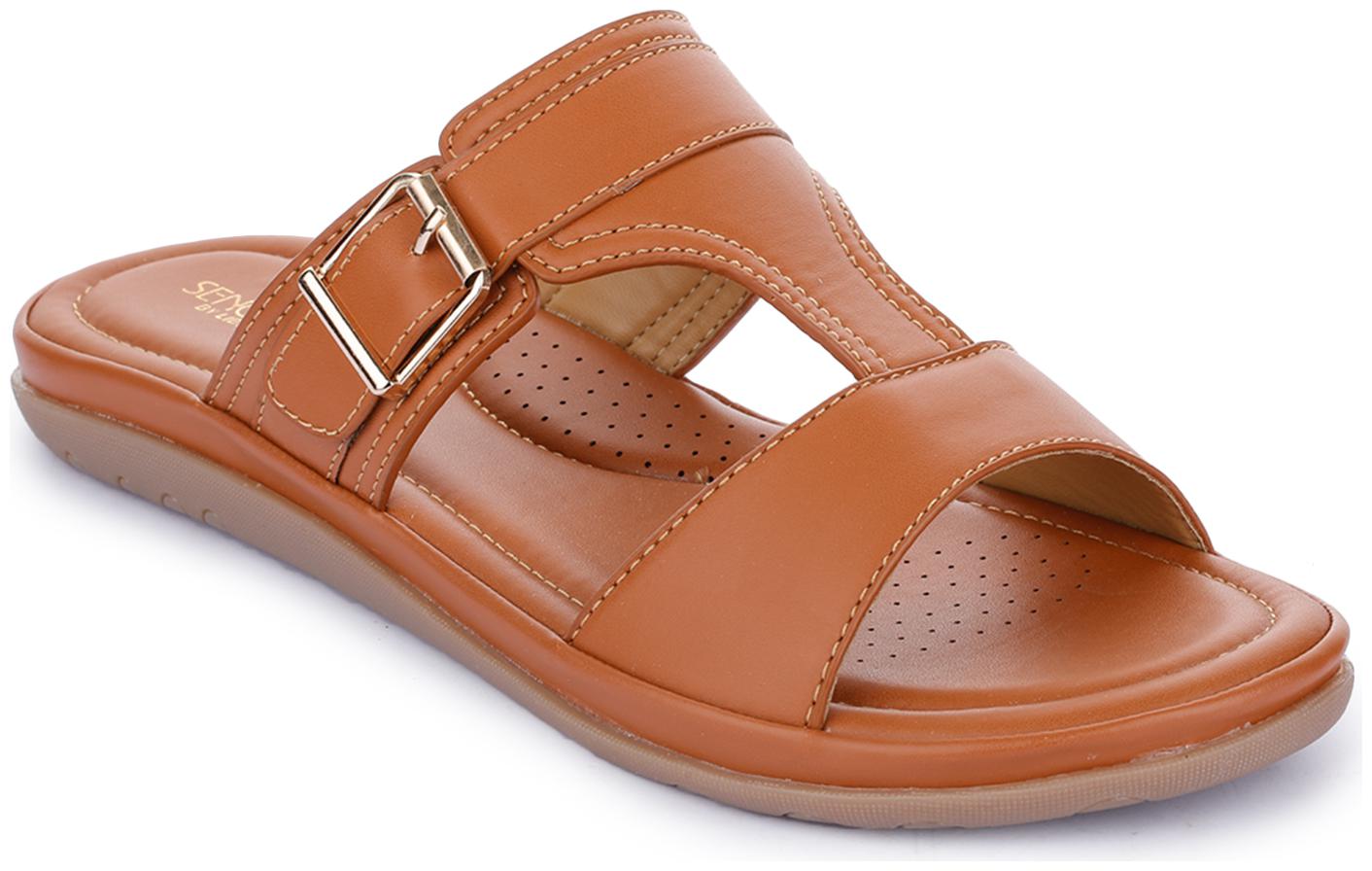 

Liberty Women Tan T-Strap Flats