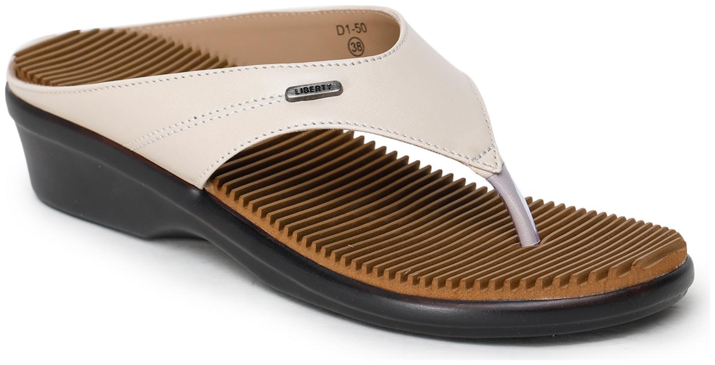 

Liberty Women Beige T-Strap Flats