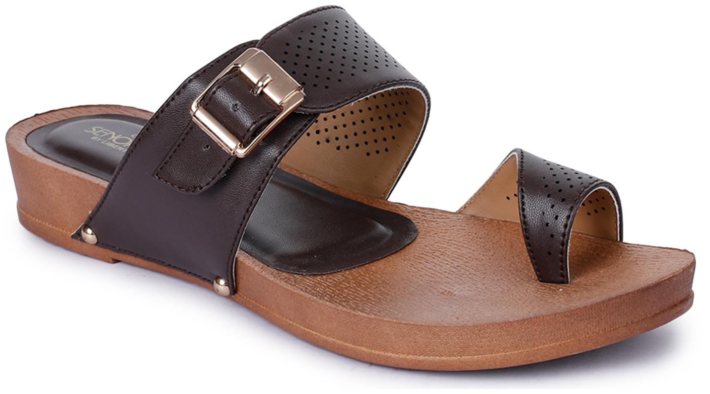 

Liberty Women Brown One Toe Flats