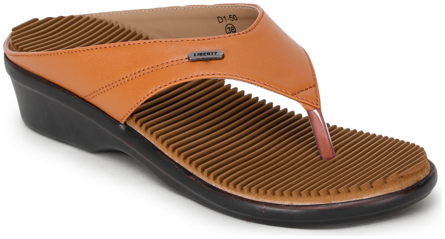 

Liberty Women Tan T-Strap Flats