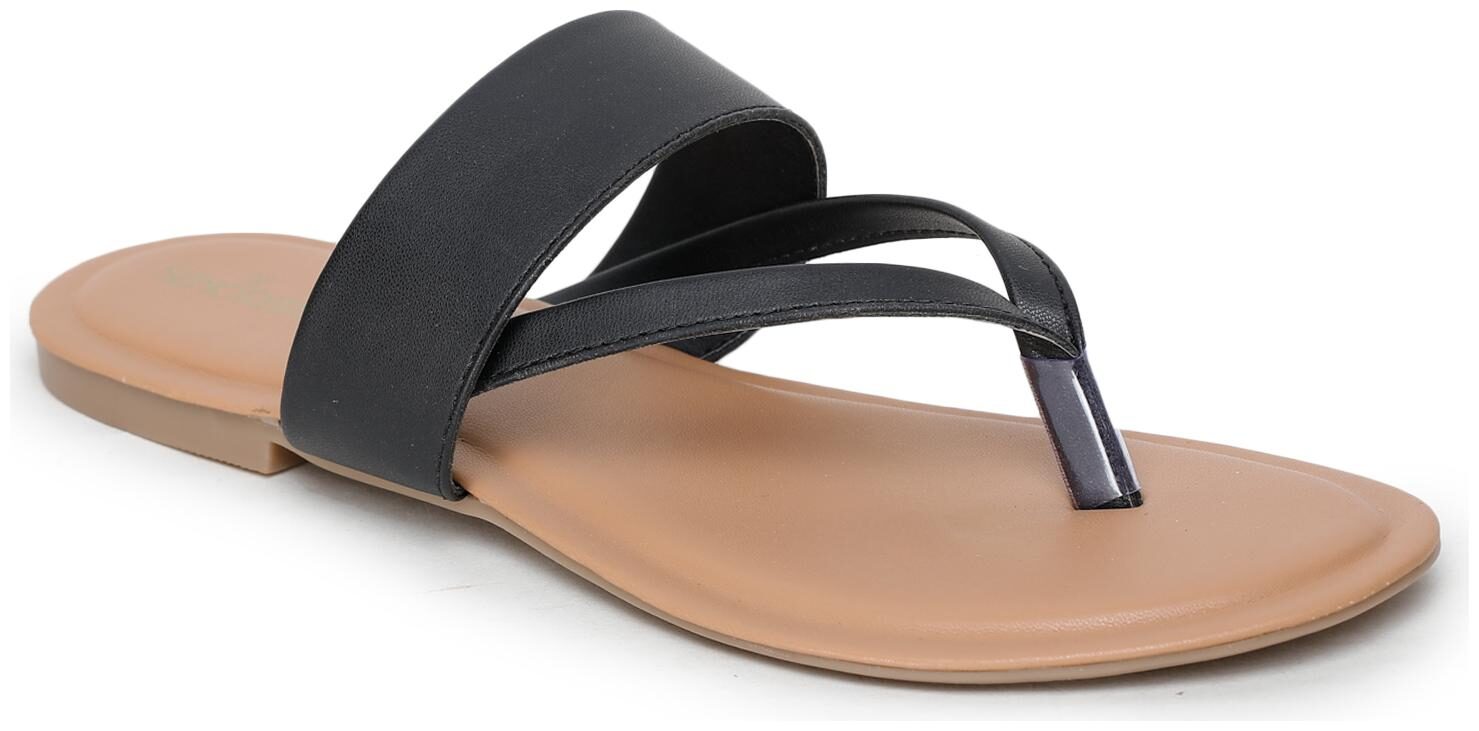 

Liberty Women Black T-Strap Flats