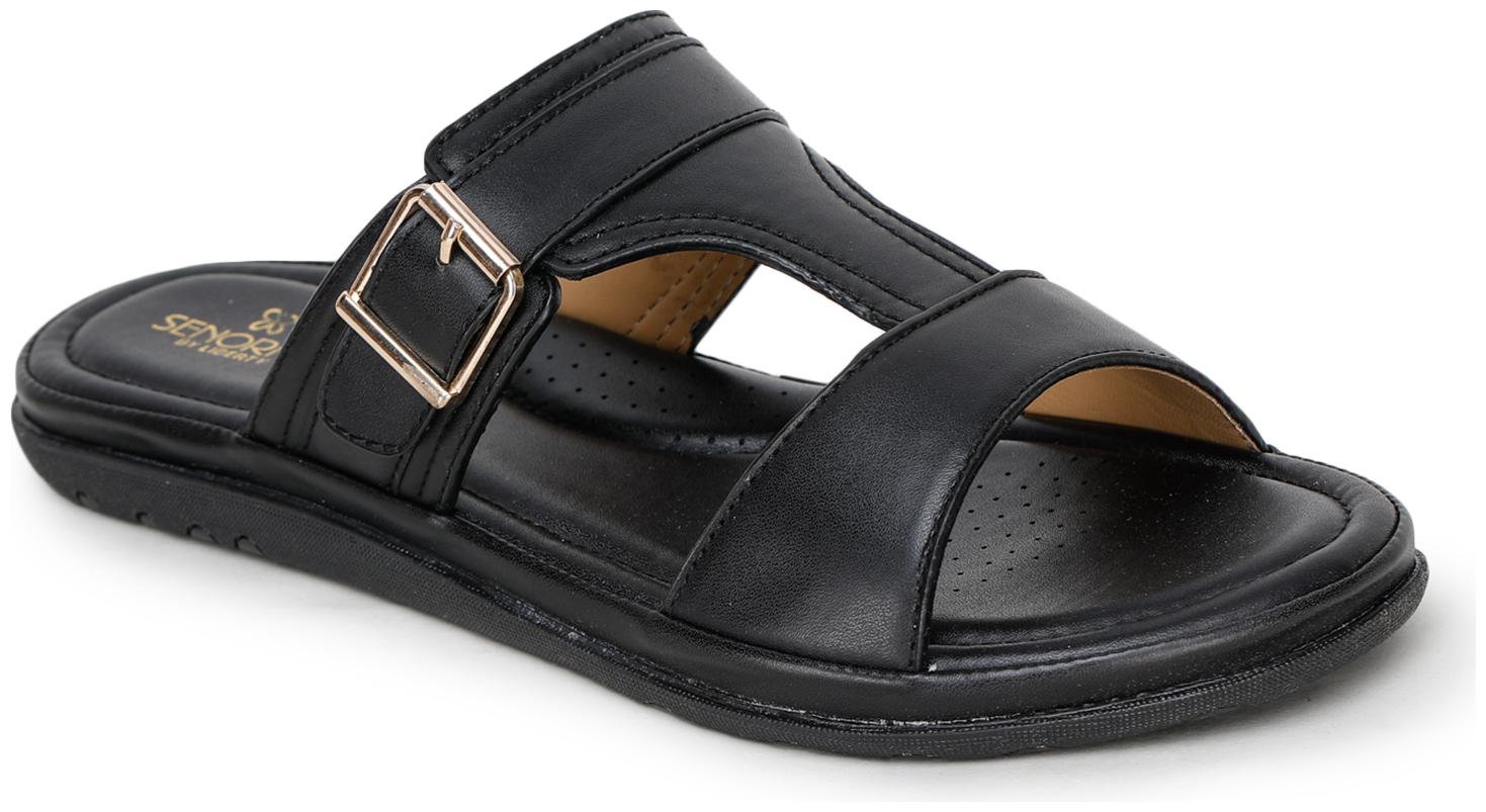

Liberty Women Black T-Strap Flats