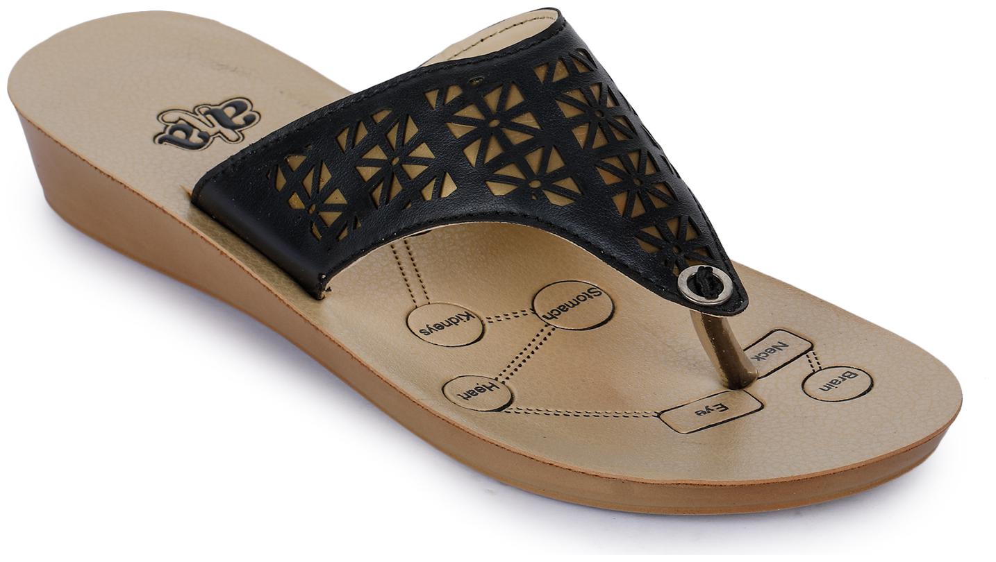 

Liberty Women Gold Slippers Flats Sandals
