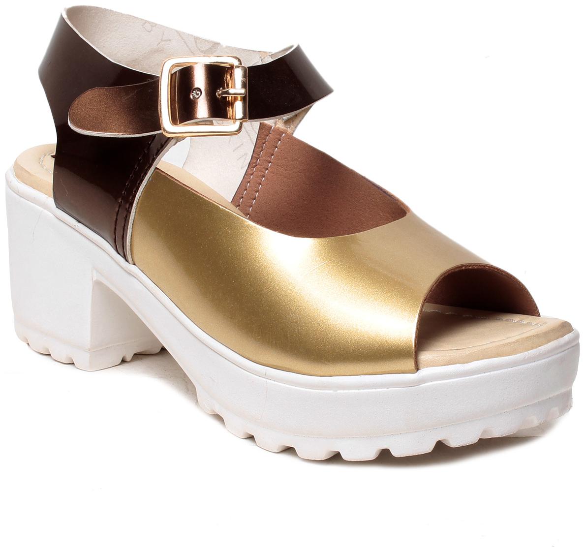 

LISHABEE Women Gold Heeled Sandals