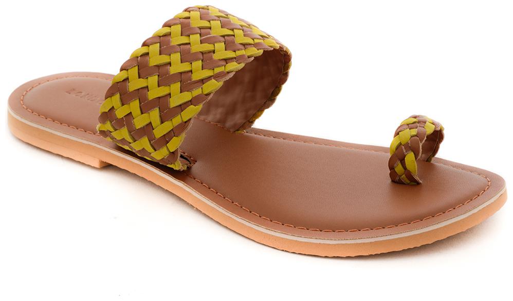 

London Rag Women Yellow One Toe Flats