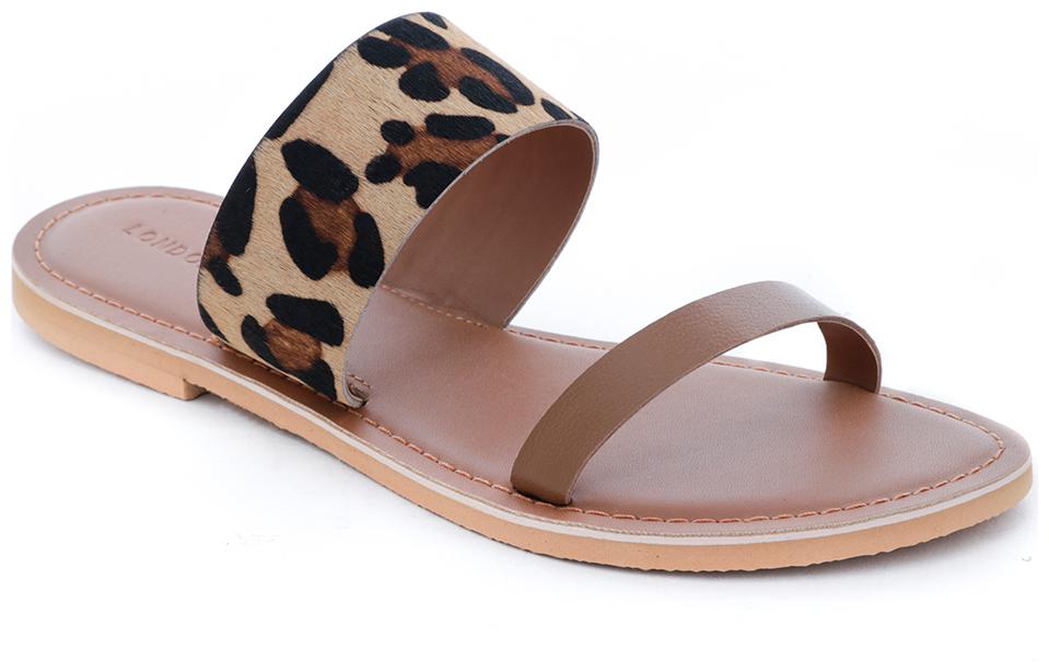 

London Rag leopard print sliders For Women