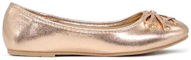 London Rag Round Toe Bellies For Women ( Gold )