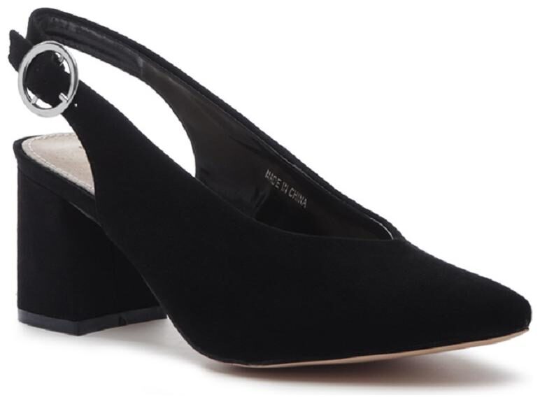 

London Rag Women Black Heeled Sandals