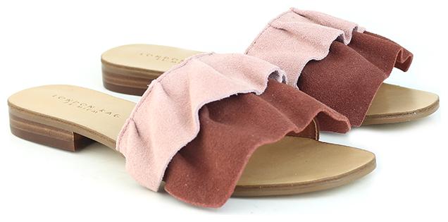 

London Rag Womens Red Flat Sandals