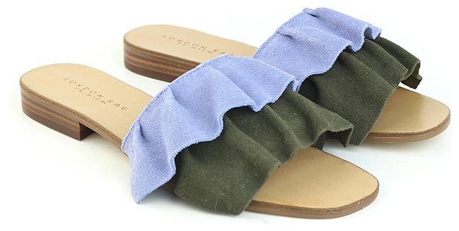 

London Rag Womens Blue Flat Sandals