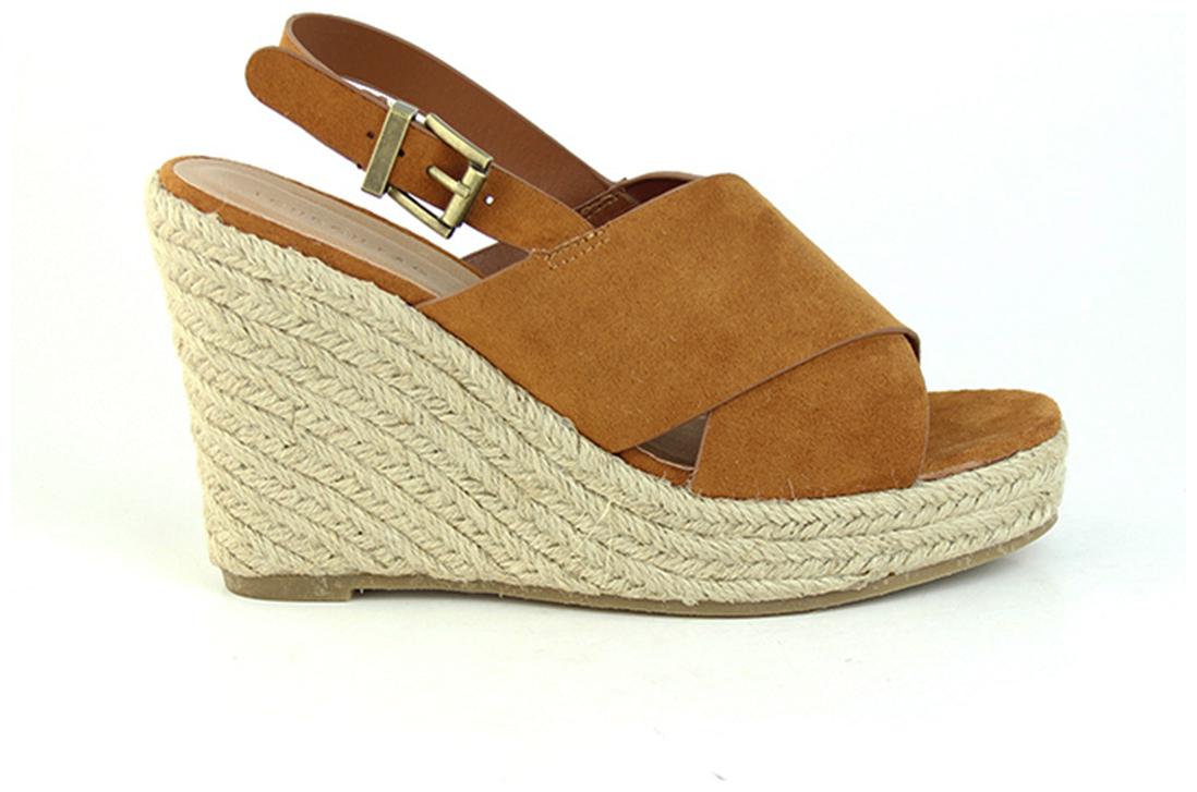 London Rag Women's Tan Wedge Sandals by Volar Fashion