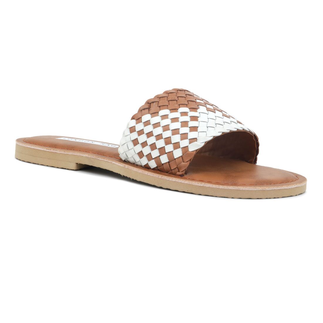 

London Rag Women Tan Open Toe Flats