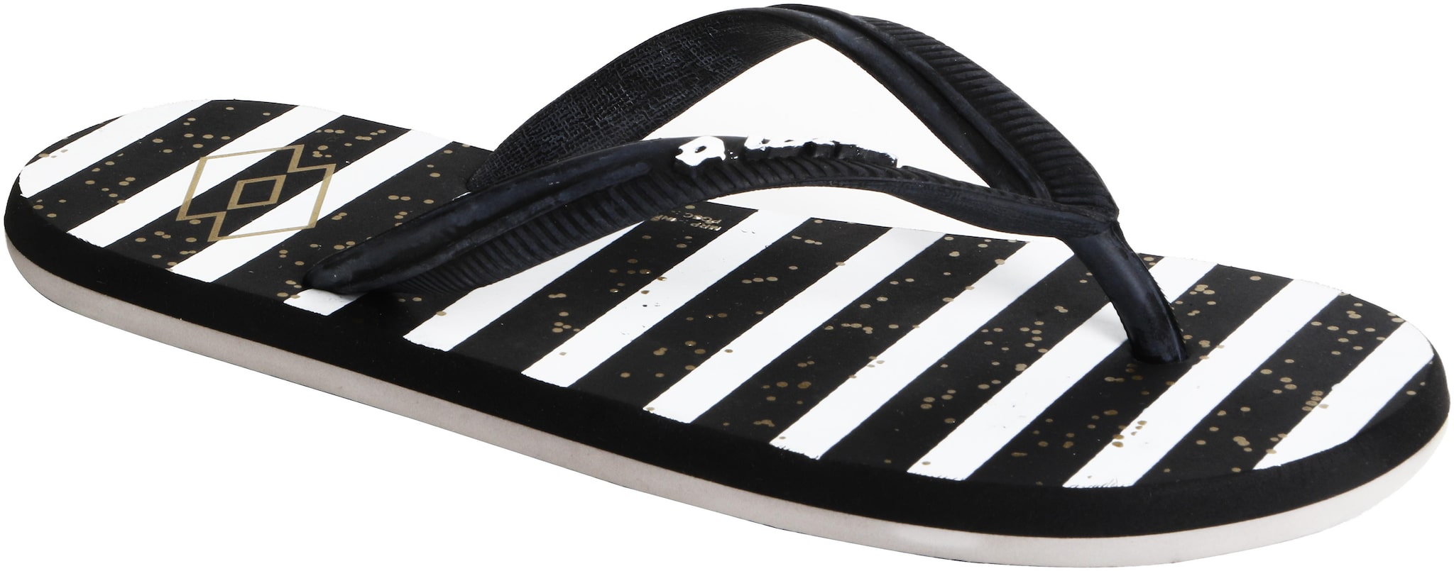 

Lotto Men Black White Flip-Flops - 1 Pair
