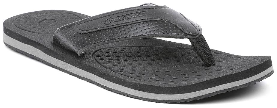 

Lotto PU Black Outdoor Slippers For Men