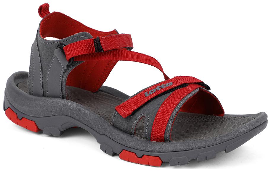 

Lotto Women Grey Red Floaters