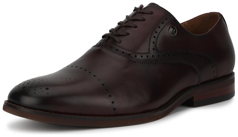 

Louis Philippe Men Maroon Derby Formal Shoes - LPSCCRGFL00545