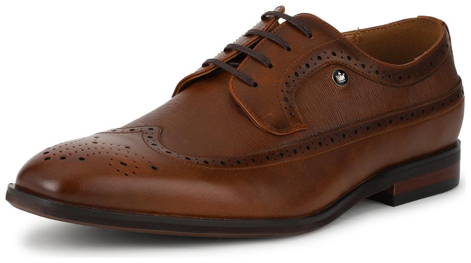 

Louis Philippe Men Brown Derby Formal Shoes - LPSCCRGFL00480