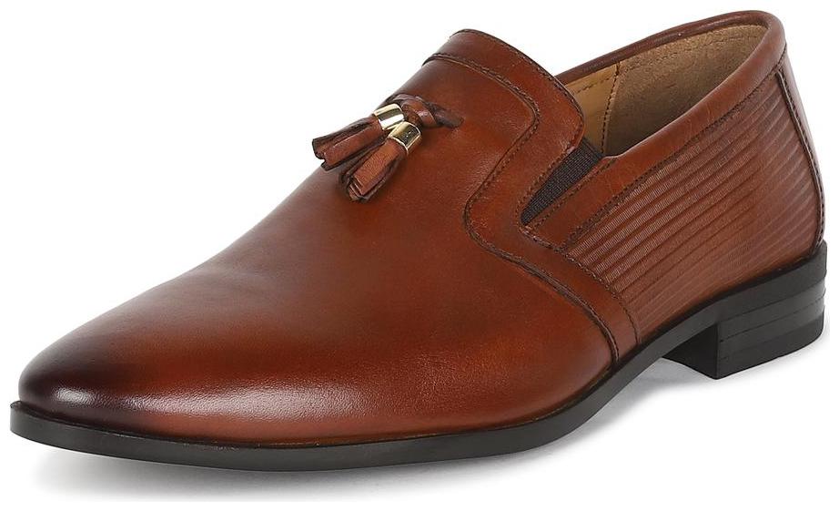 

Louis Philippe Men Brown Slip-On Formal Shoes