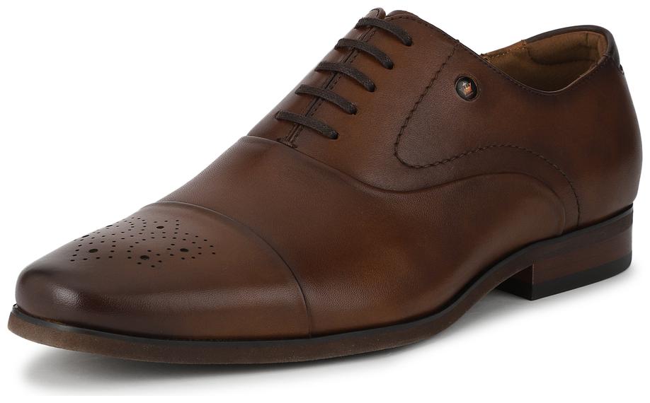 

Louis Philippe Men Brown Derby Formal Shoes - LPSCCRGFL00543