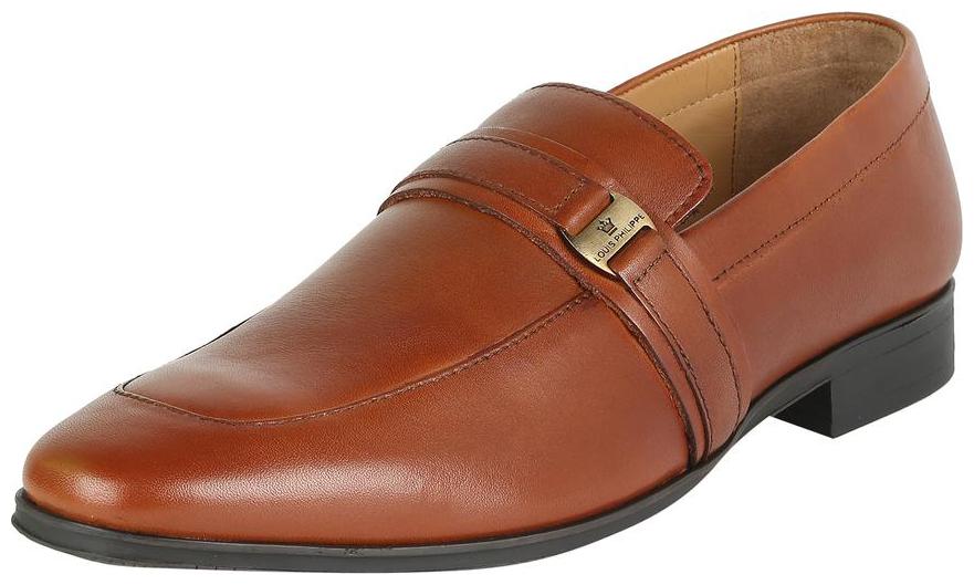 

Louis Philippe Men Brown Slip-On Formal Shoes