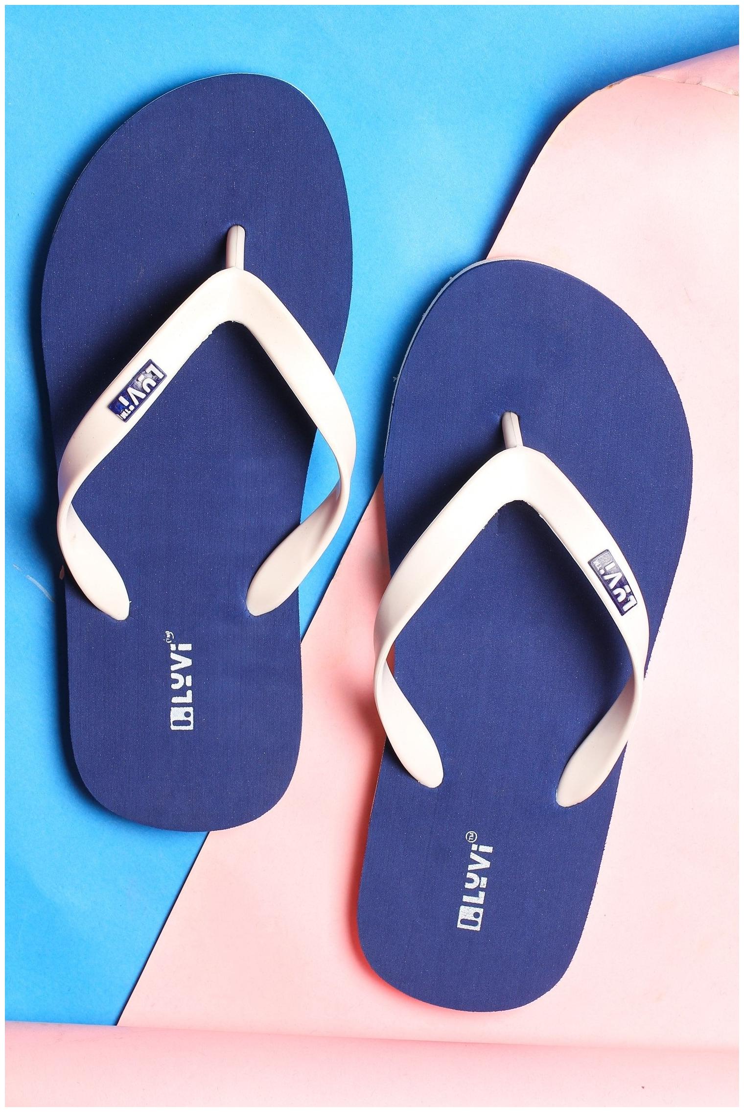 

LYVI Men Navy Blue Outdoor Slippers