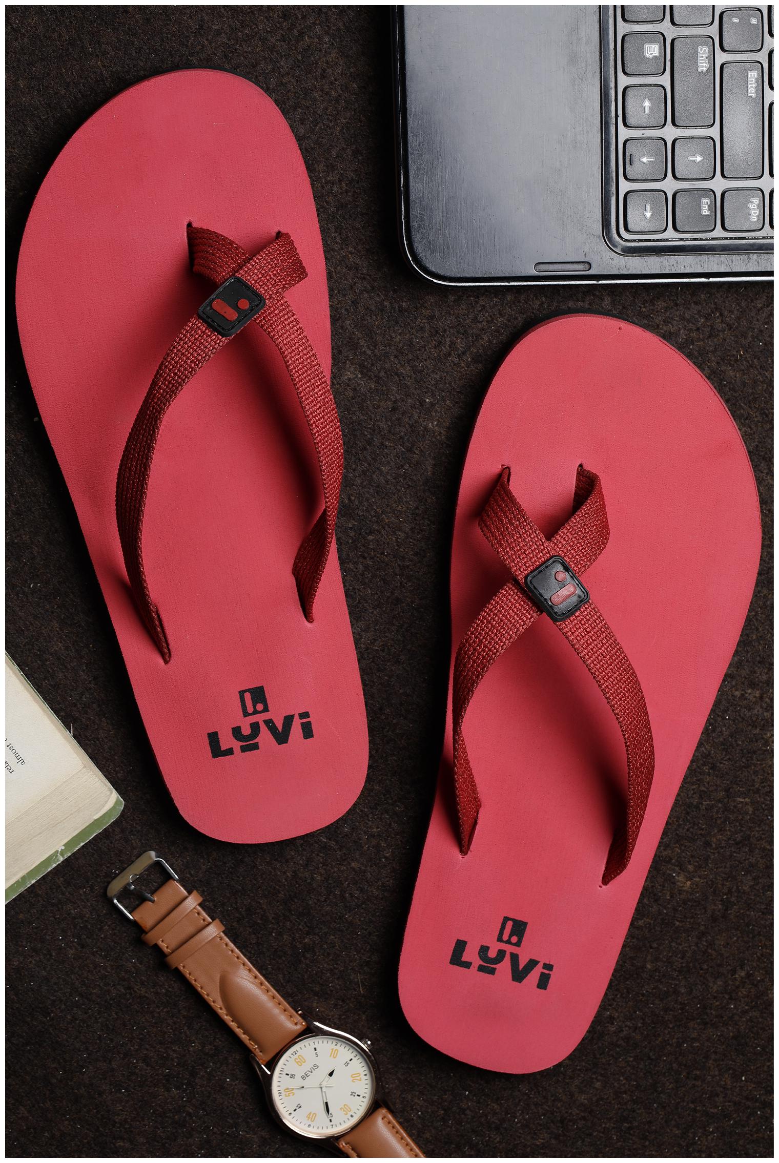 

LYVI Frio Red Outdoor Slippers for Men