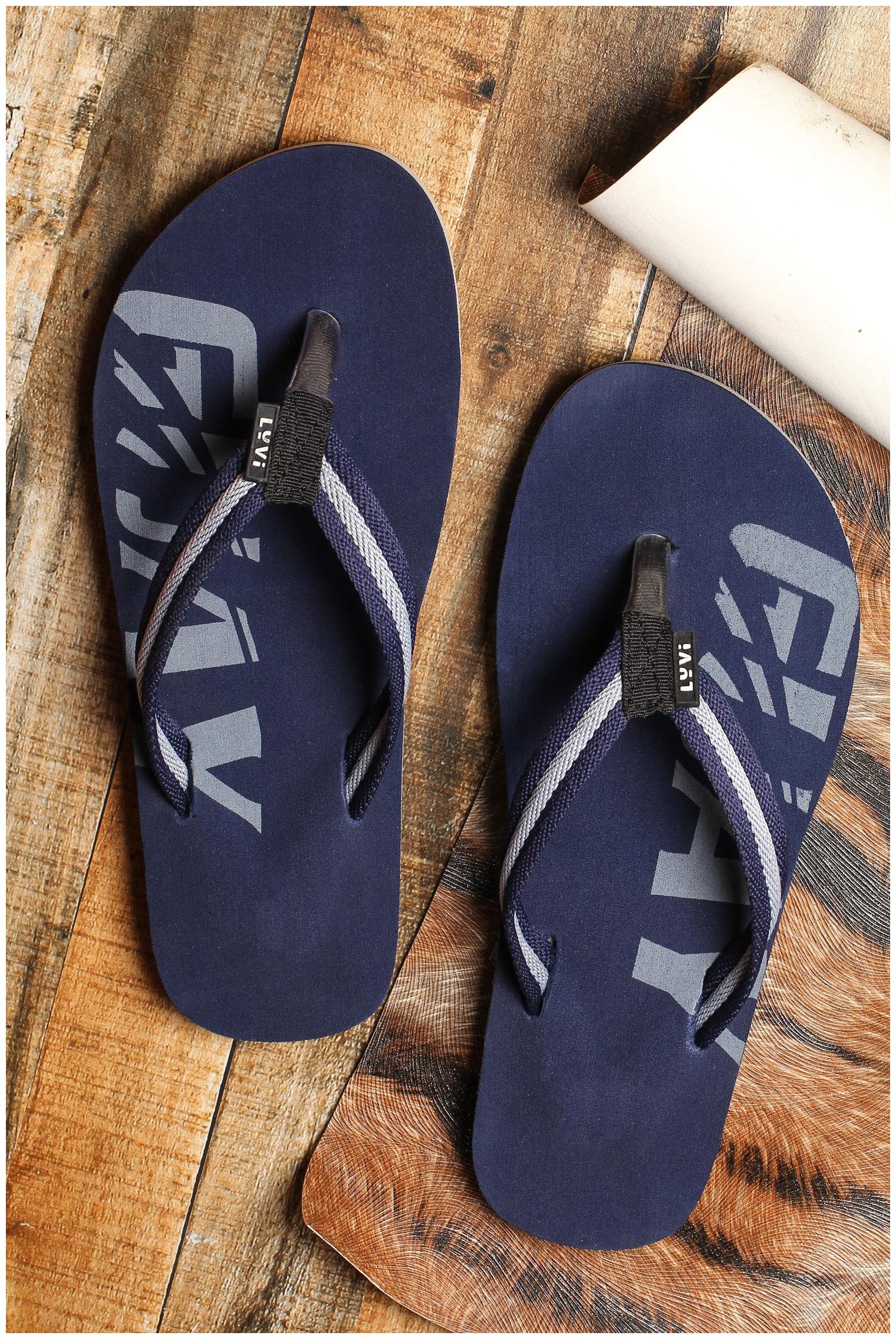 

LYVI Men Blue Outdoor Slippers