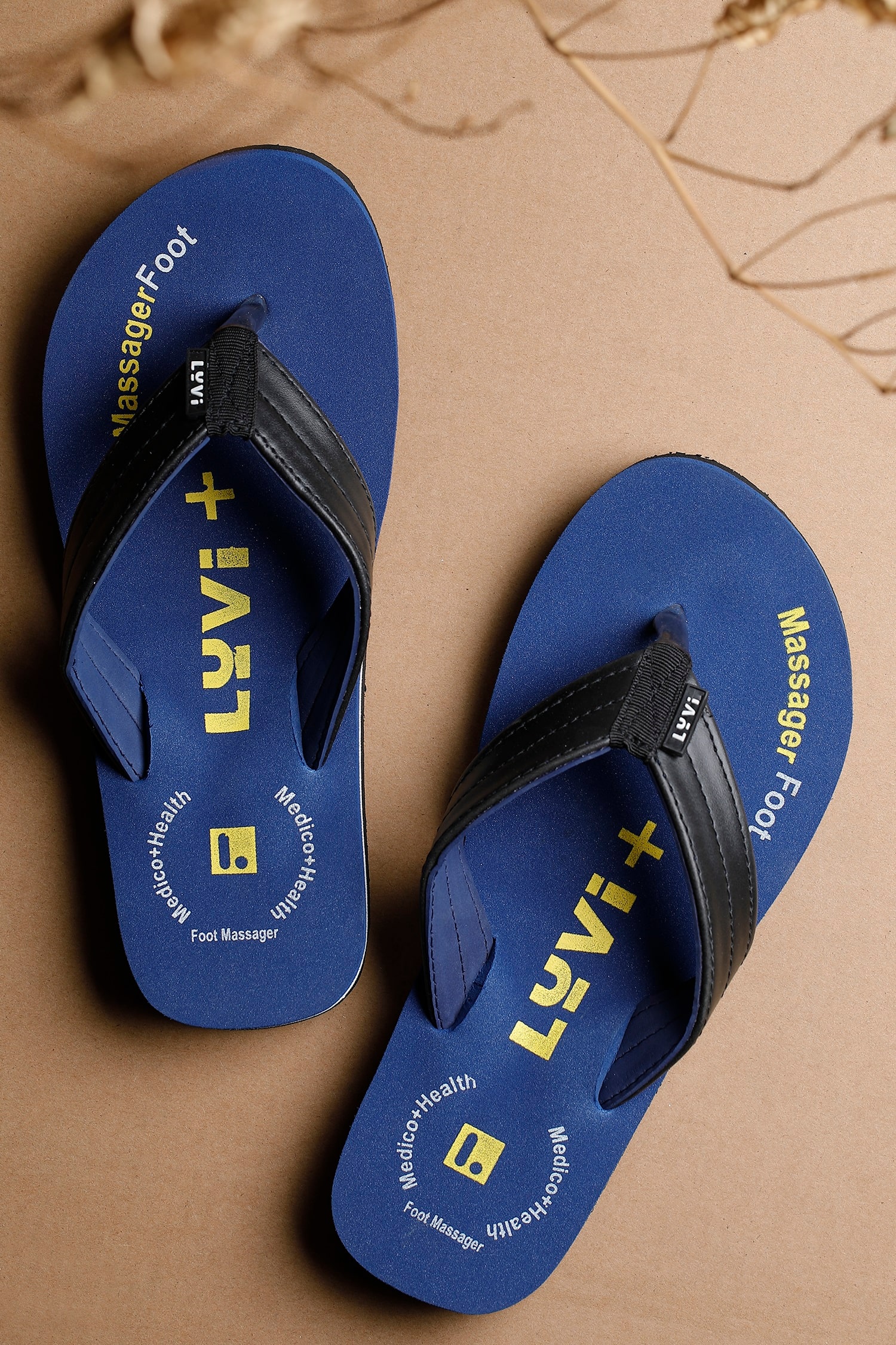 

LYVI Blue Outdoor Slippers for Men
